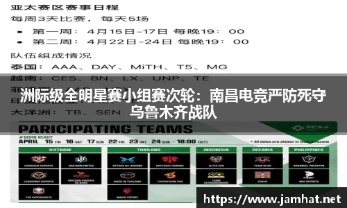 洲际级全明星赛小组赛次轮：南昌电竞严防死守乌鲁木齐战队